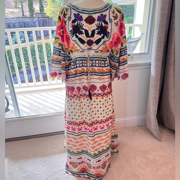 FARM Rio Salt Island Drawstring Midi Dress - Picture 7 of 7